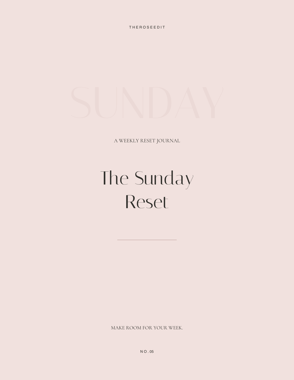 A Sunday Reset for Your Home, Calendar and Week