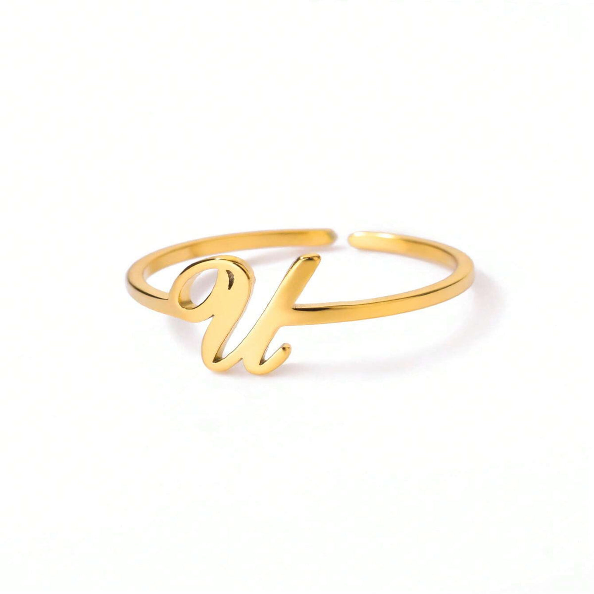 The Lettre Initial Ring — U-Gold
