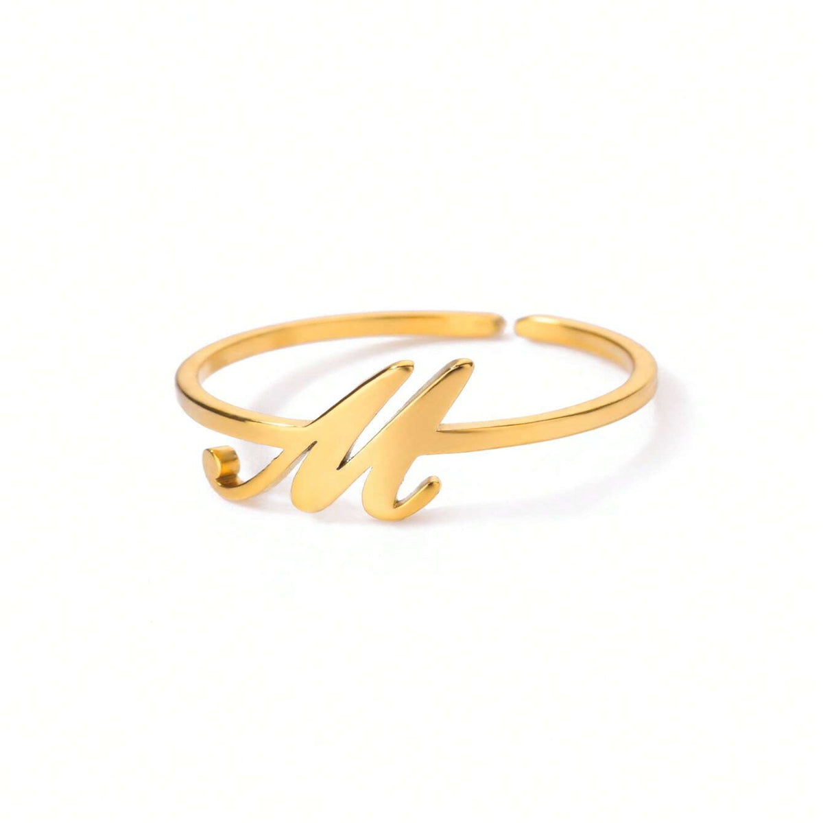 The Lettre Initial Ring — M-Gold