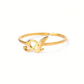 The Lettre Initial Ring — A-Gold
