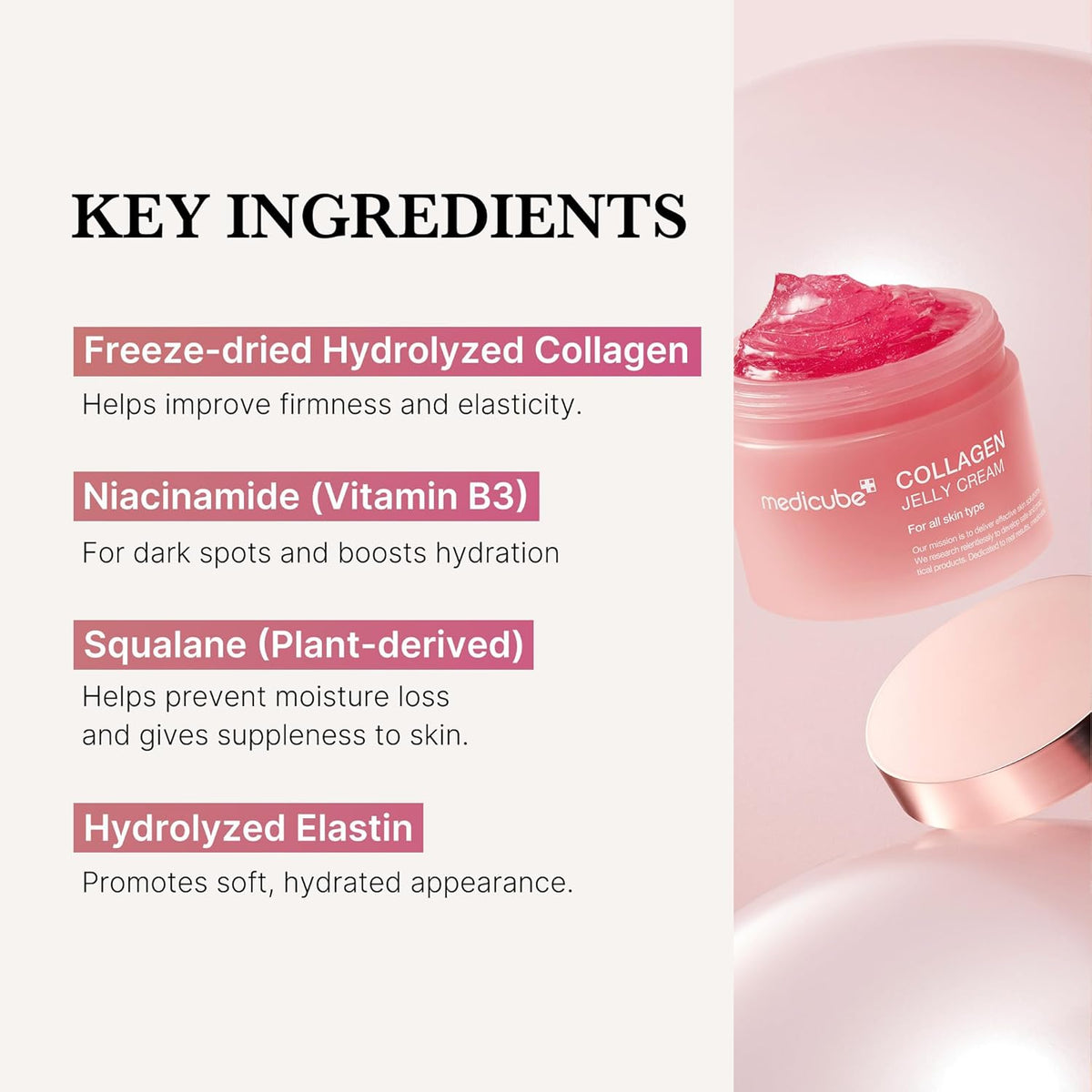 Medicube Collagen Jelly Cream · The Dewy Finish