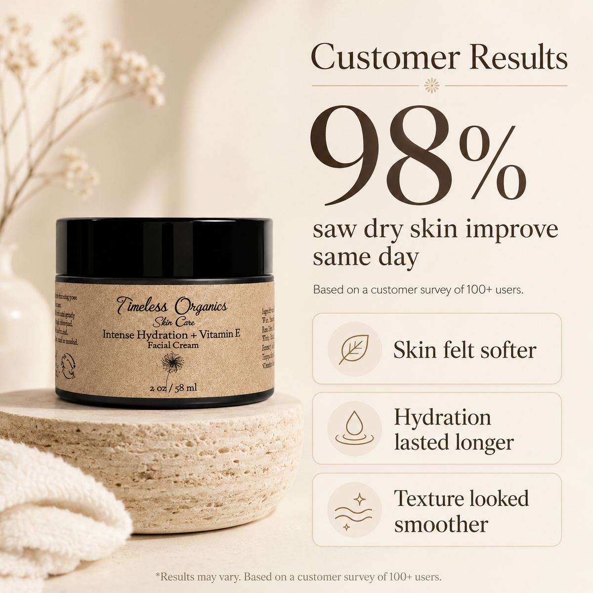 Timeless Vitamin E Facial Cream · 50 mL