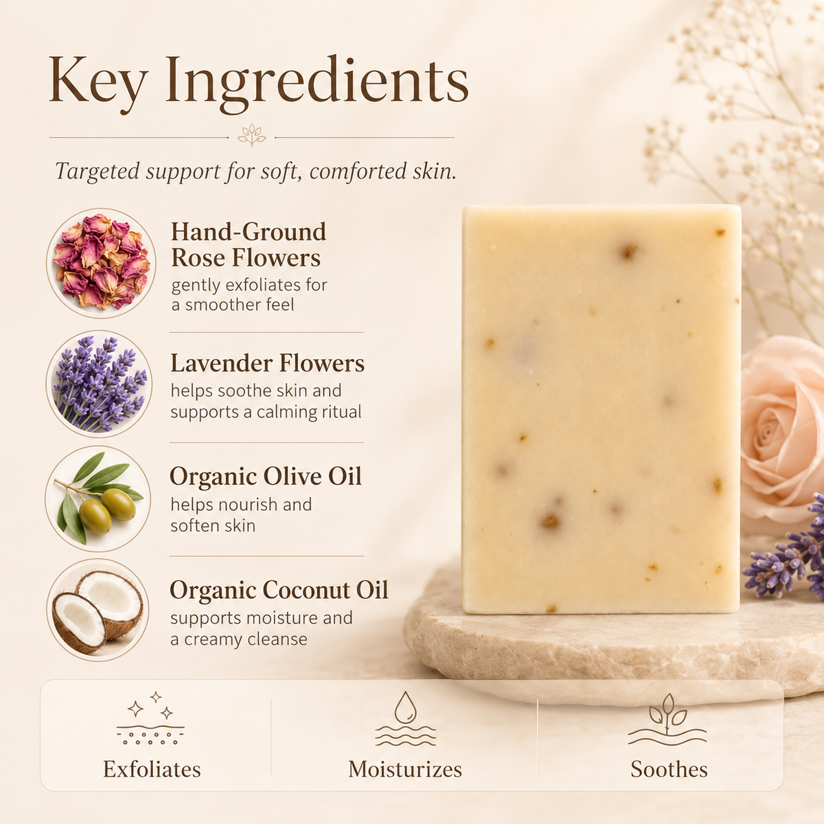 Timeless Rose & Lavender Wildflower Bar