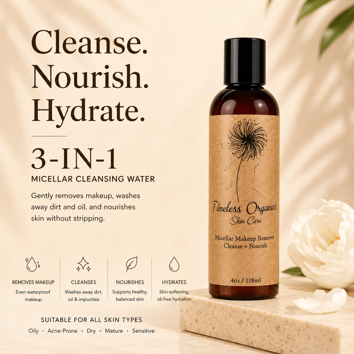 Timeless Micellar Cleansing Water · 100 mL