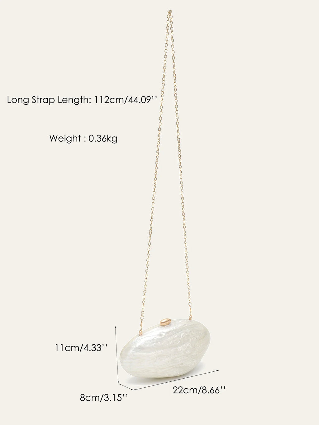 The Coquille Evening Clutch