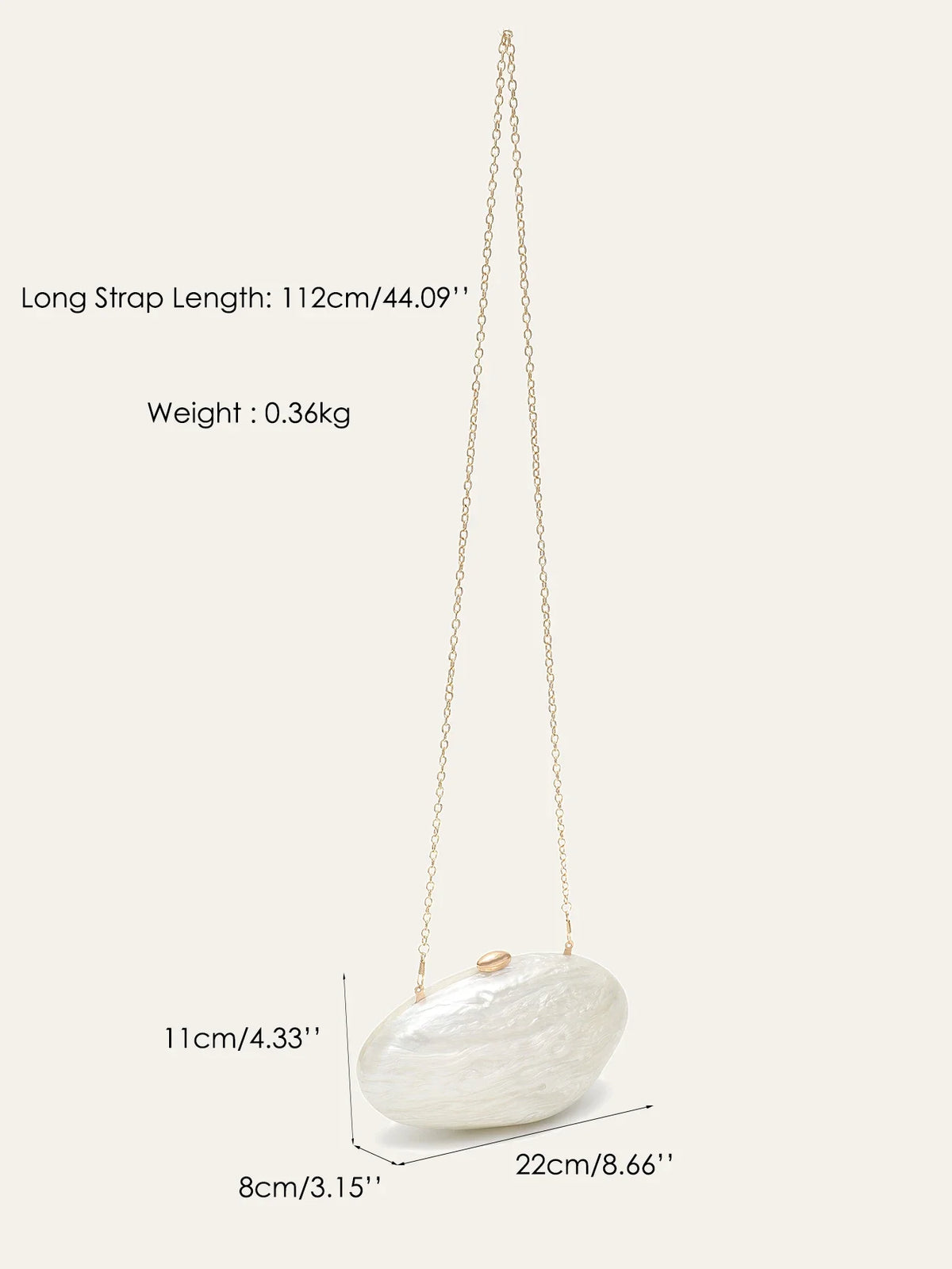 The Coquille Evening Clutch