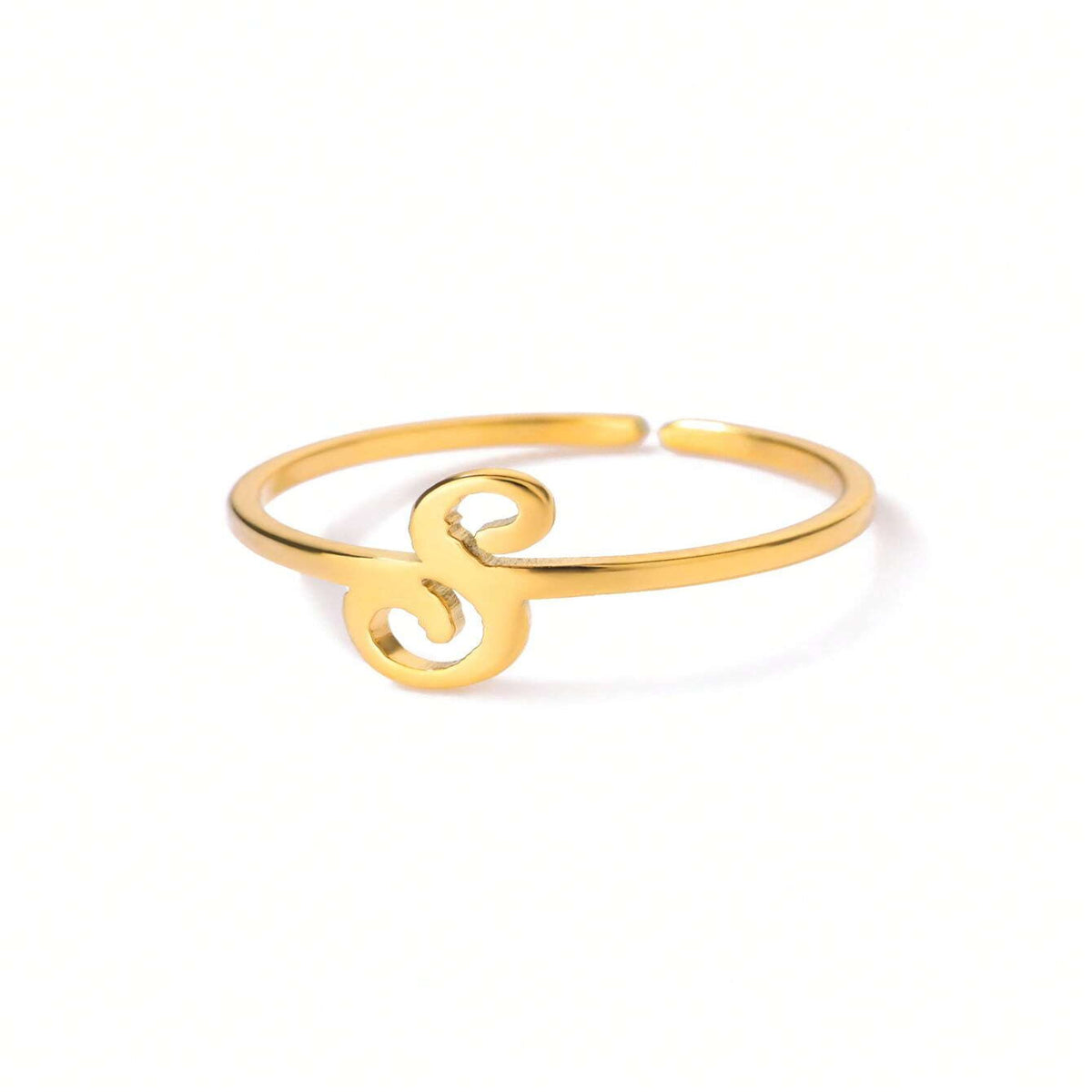 The Lettre Initial Ring — S-Gold