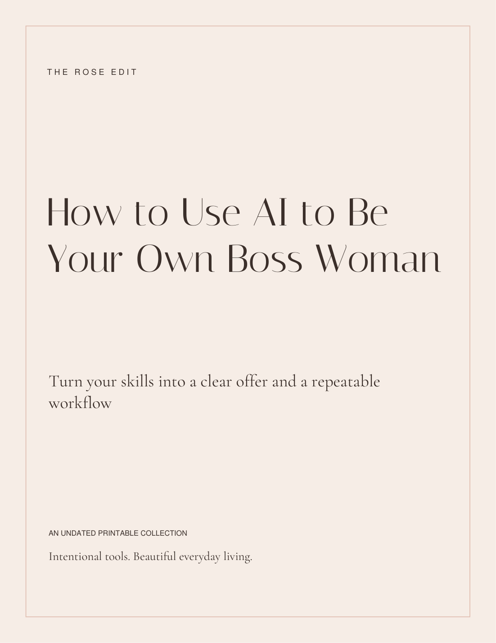 AI Boss Woman | Build Your Offer & Workflow Guide PDF