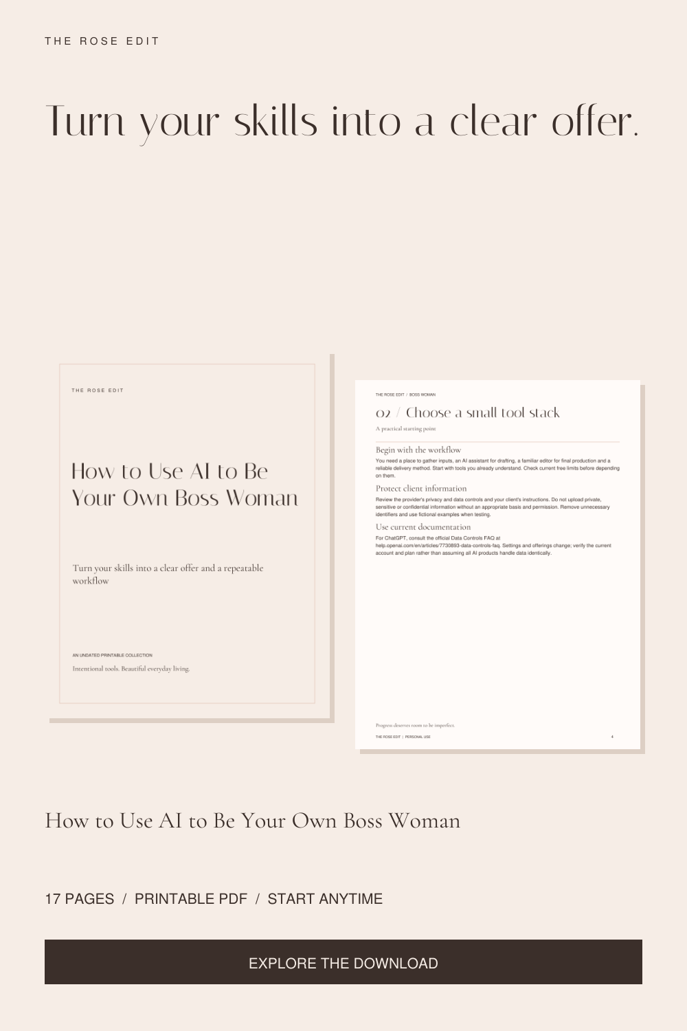 AI Boss Woman | Build Your Offer & Workflow Guide PDF