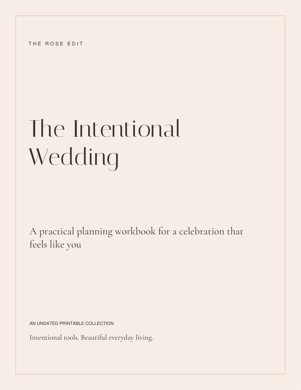 Intentional Wedding | Budget, Guests & Timeline Planner