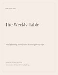 The Weekly Table | Meal Planner & Grocery List PDF